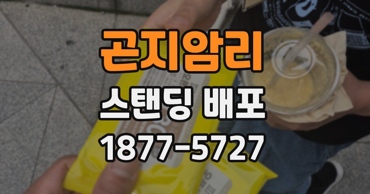 곤지암리 스탠딩 배포