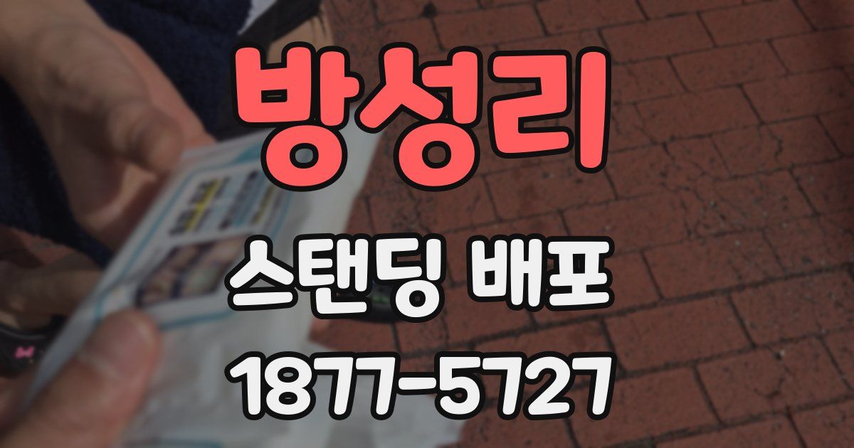 방성리 스탠딩 배포