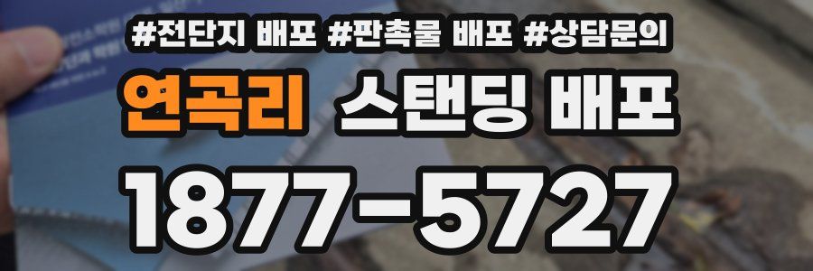 연곡리 스탠딩 배포