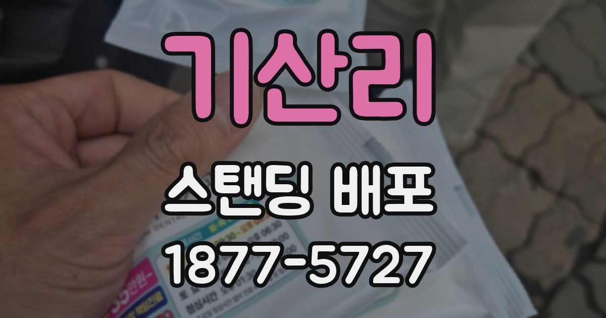 기산리 스탠딩 배포