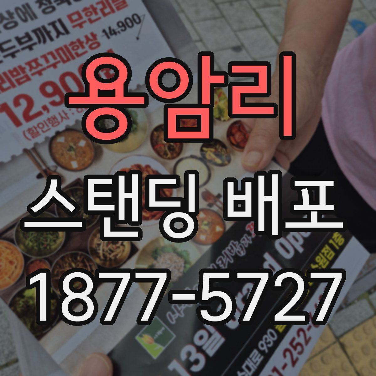 용암리 스탠딩 배포