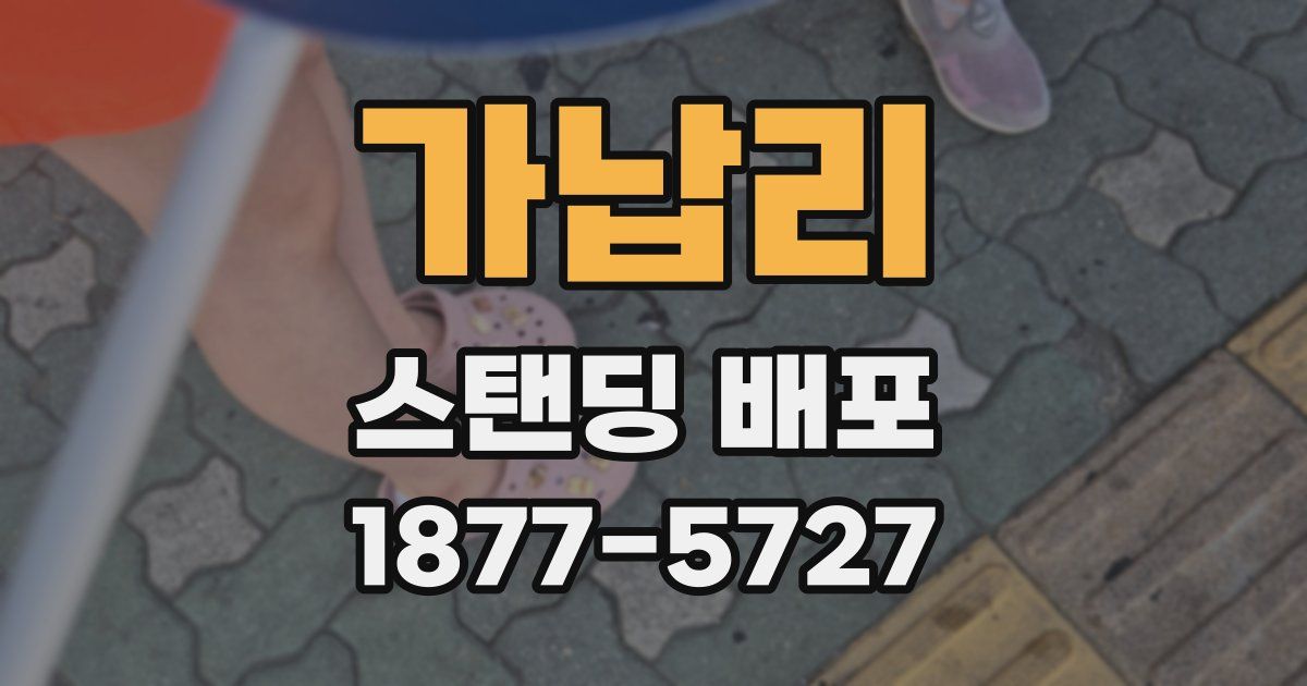 가납리 스탠딩 배포