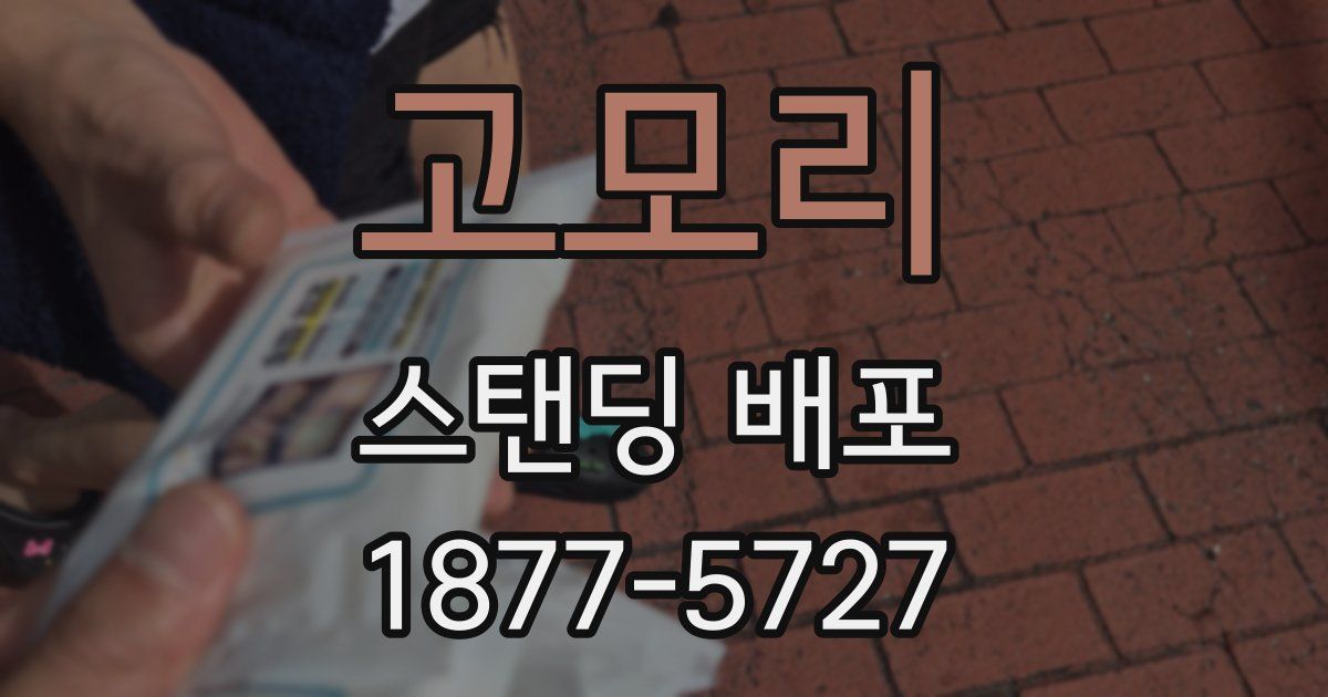 고모리 스탠딩 배포