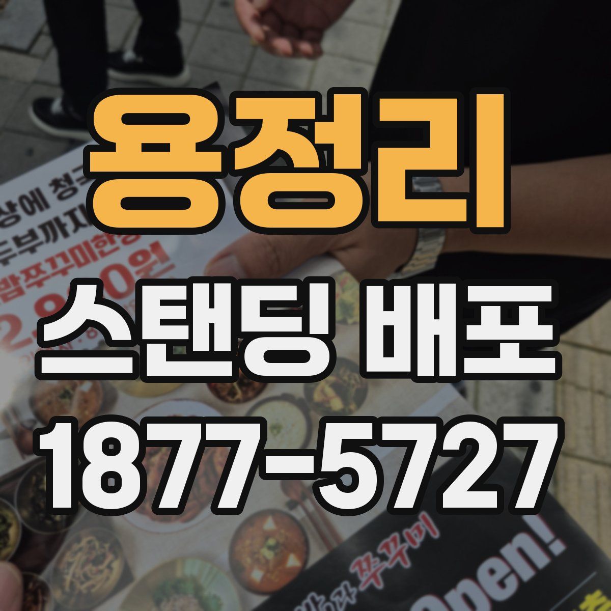 용정리 스탠딩 배포