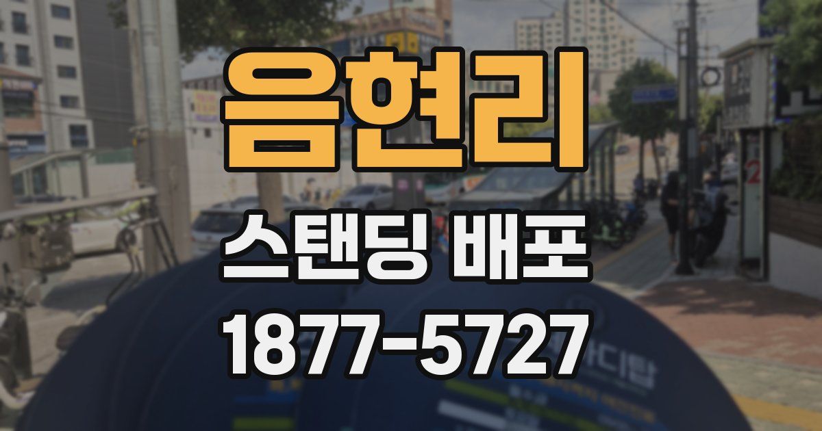 음현리 스탠딩 배포