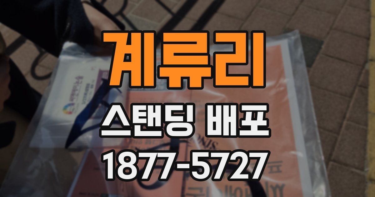 계류리 스탠딩 배포