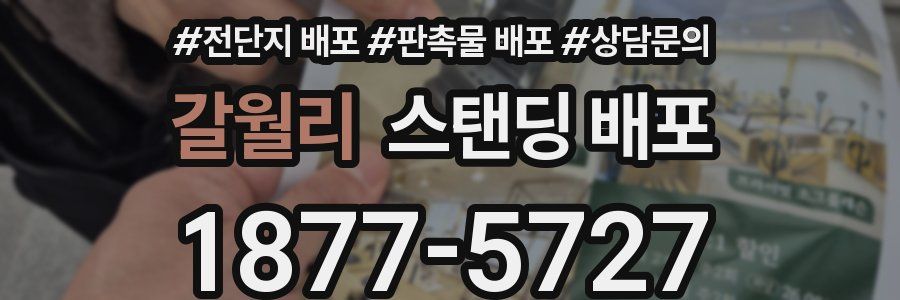 갈월리 스탠딩 배포