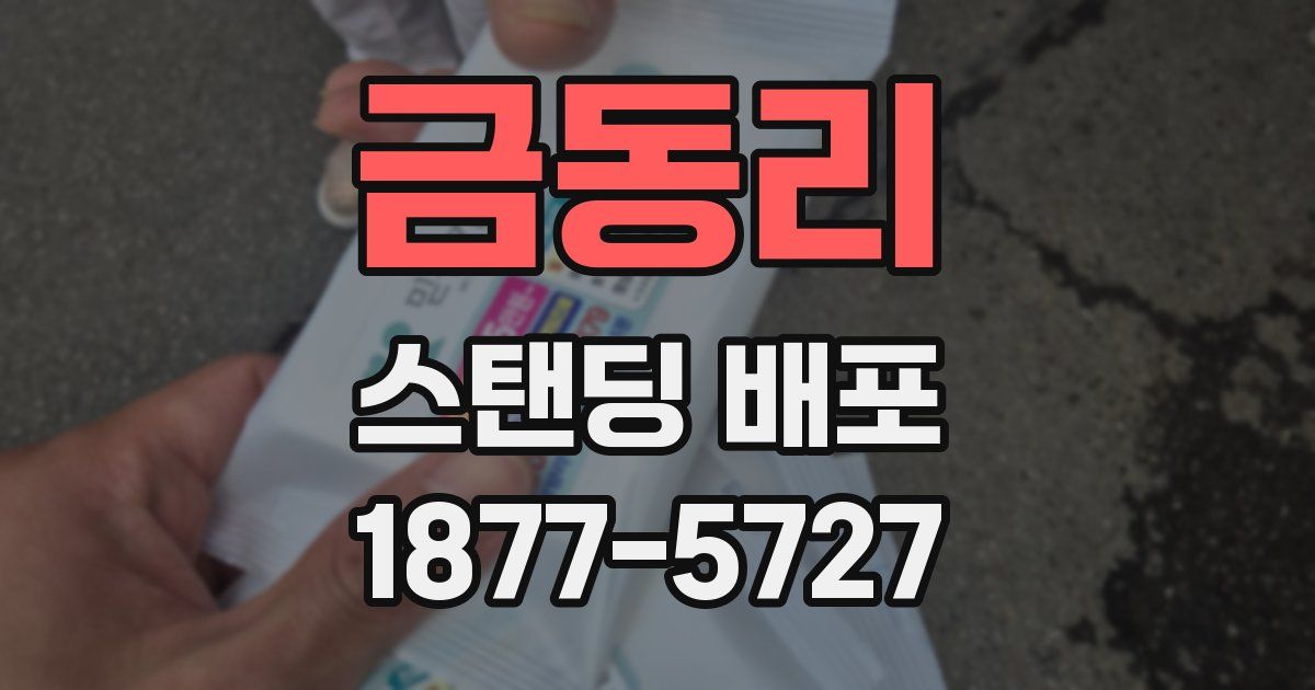 금동리 스탠딩 배포