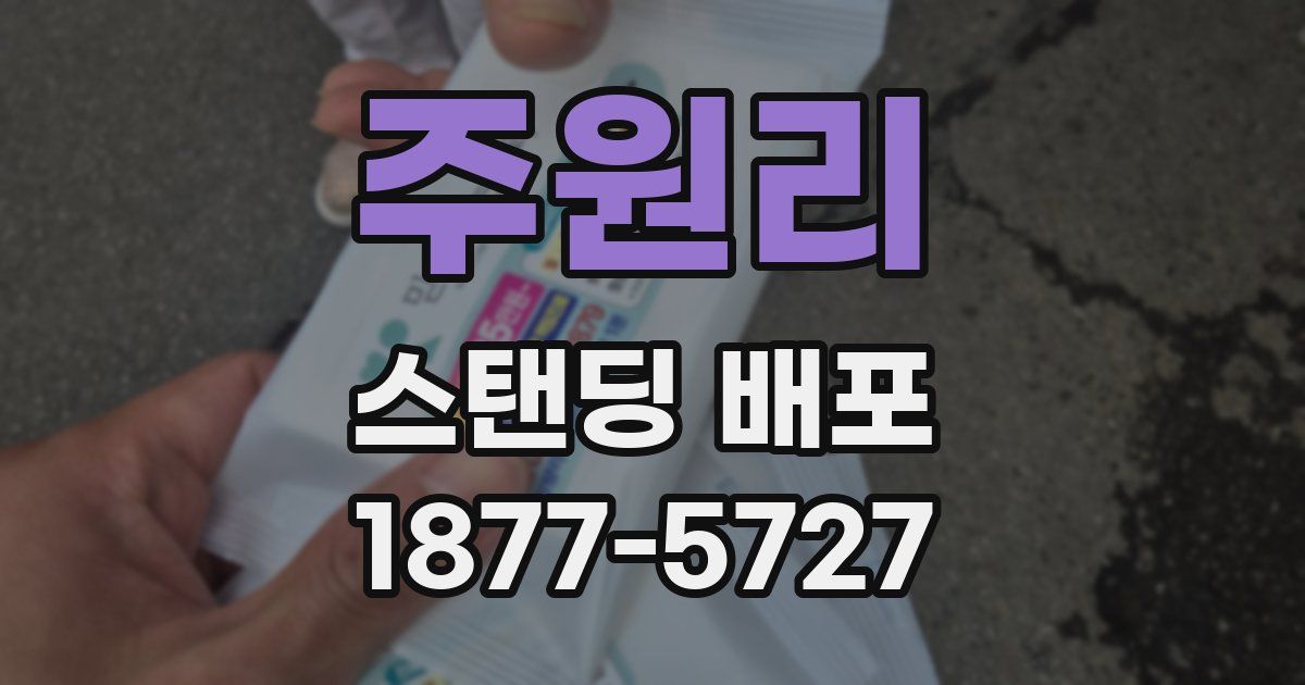 주원리 스탠딩 배포