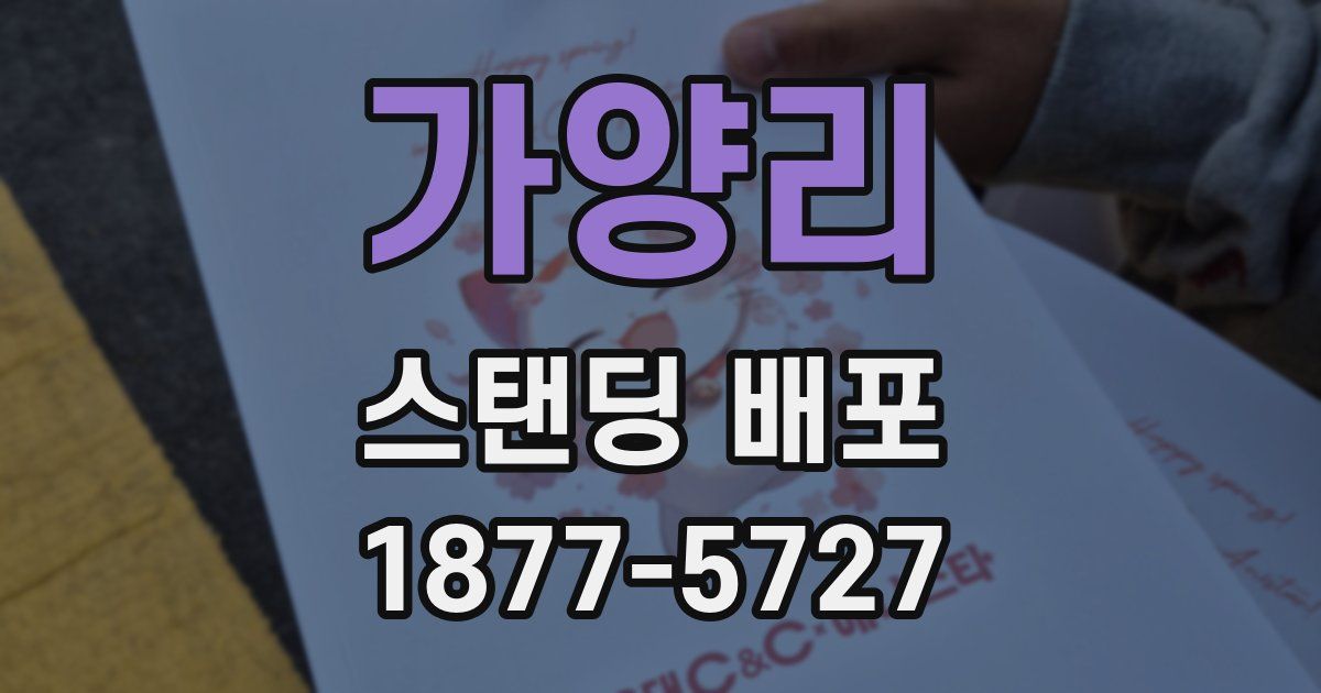 가양리 스탠딩 배포