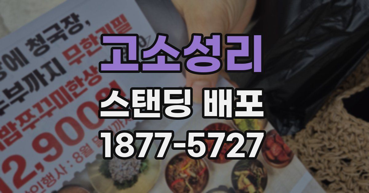 고소성리 스탠딩 배포