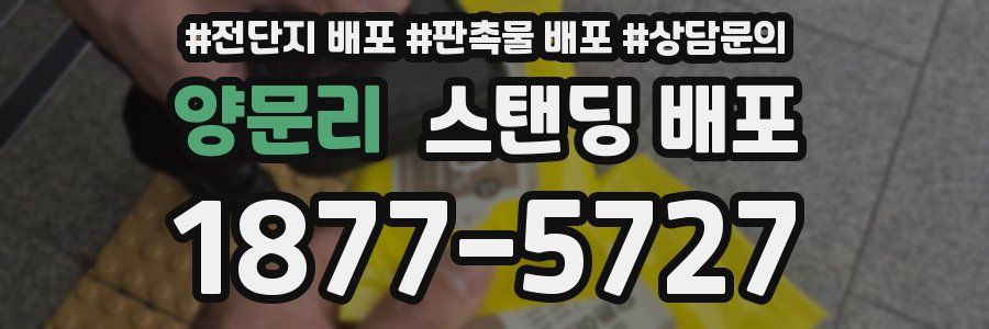 양문리 스탠딩 배포