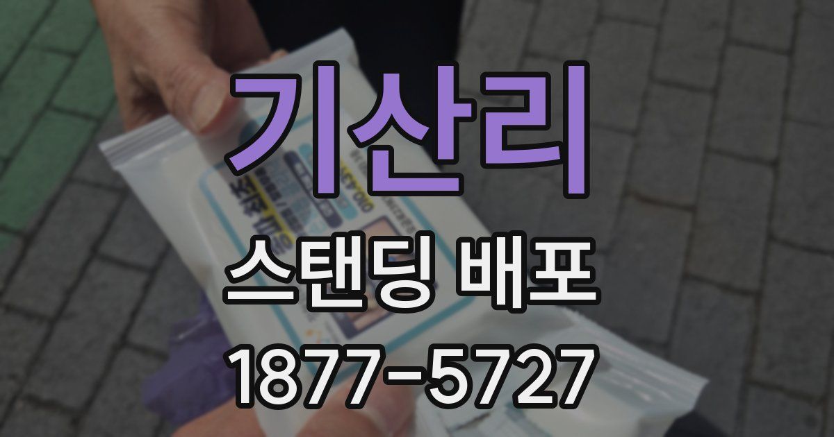 기산리 스탠딩 배포