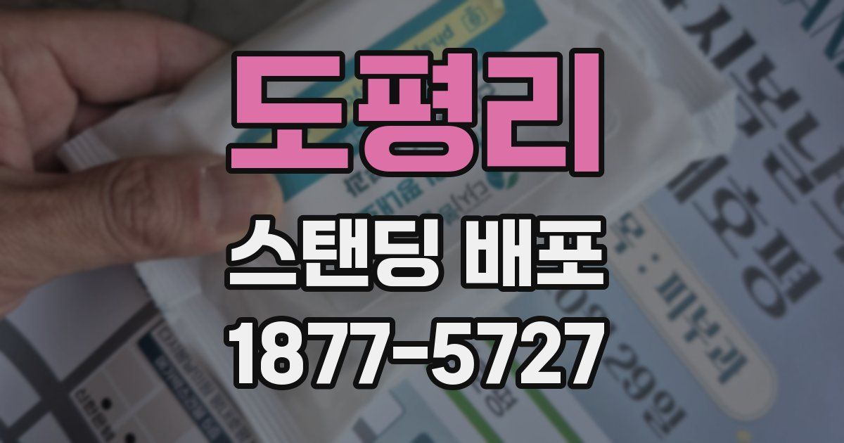 도평리 스탠딩 배포