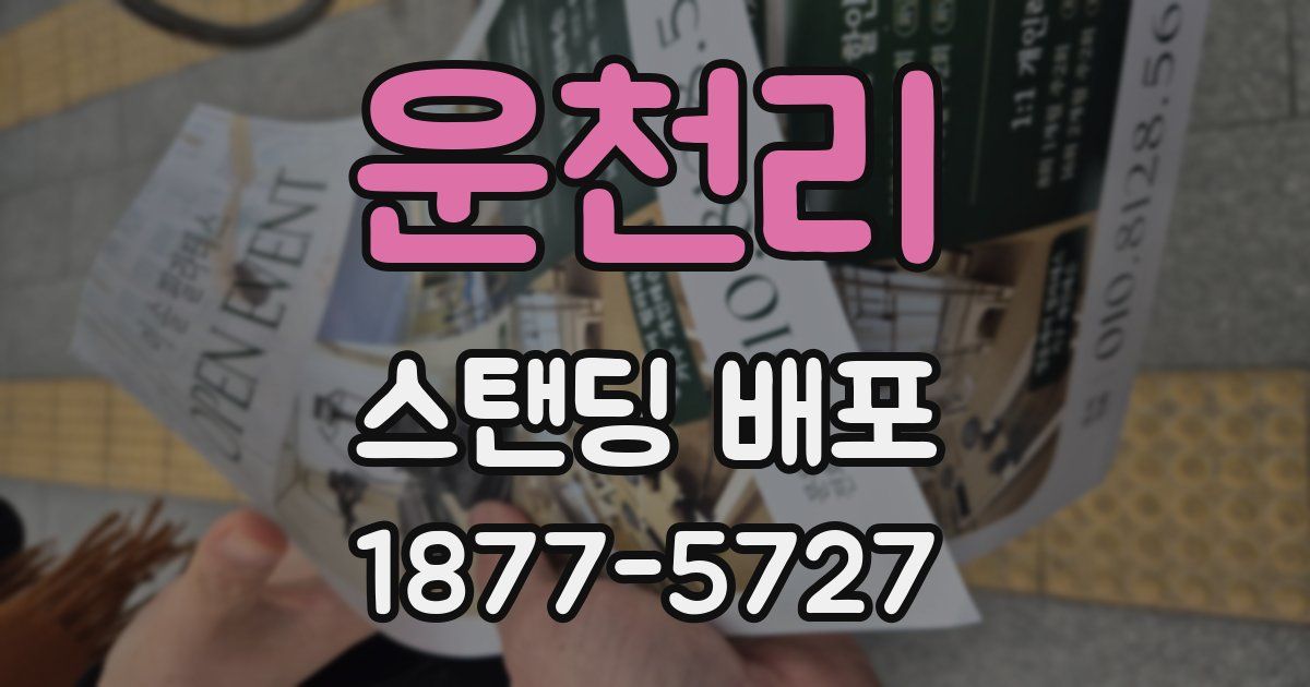 운천리 스탠딩 배포