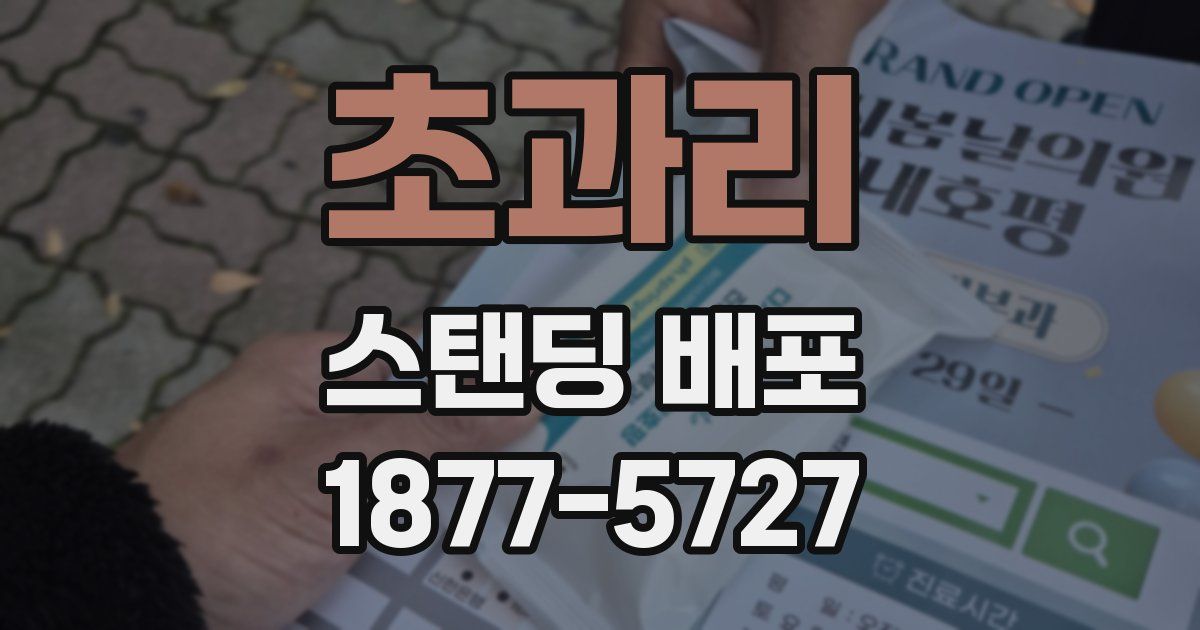 초과리 스탠딩 배포