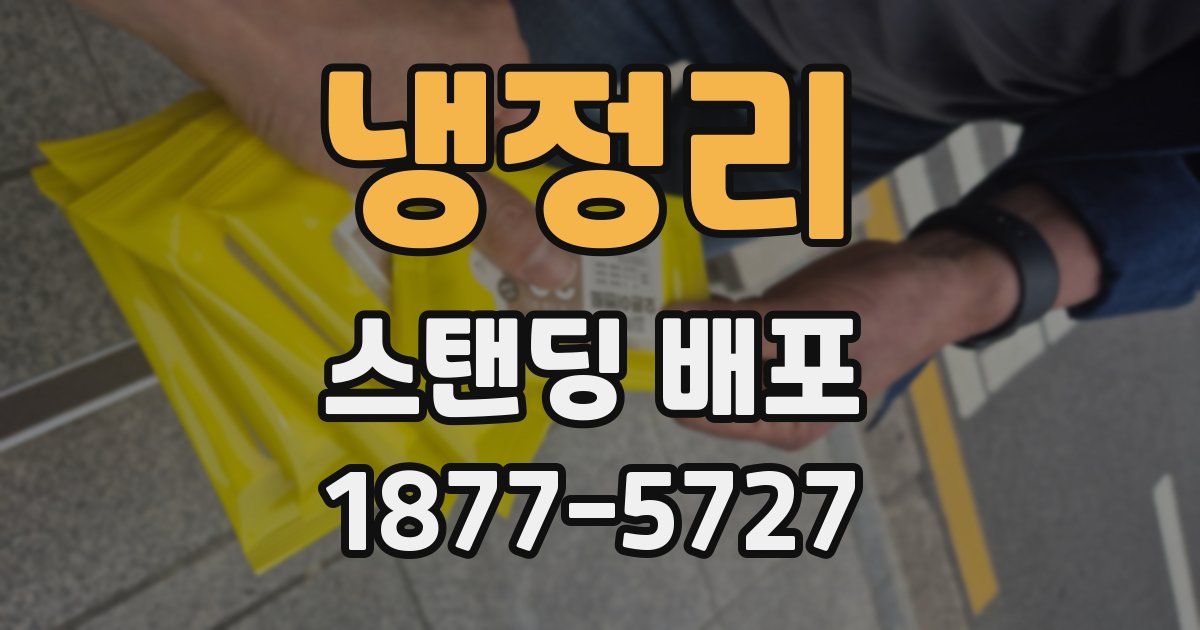 냉정리 스탠딩 배포