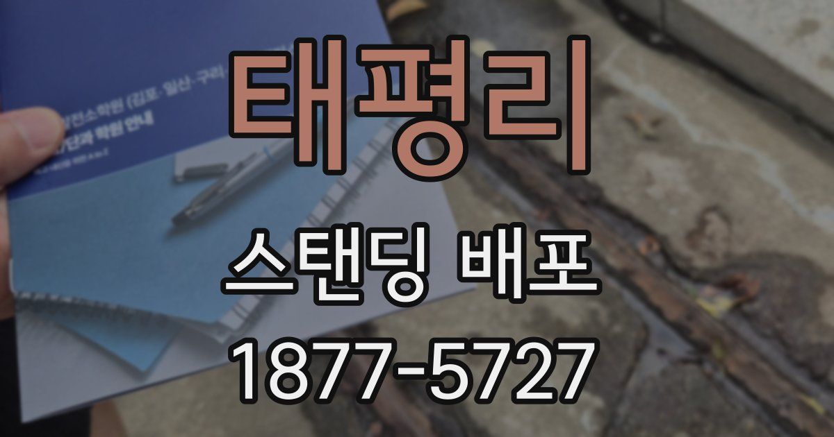 태평리 스탠딩 배포