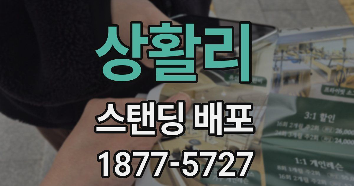 상활리 스탠딩 배포