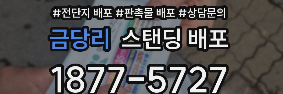 금당리 스탠딩 배포
