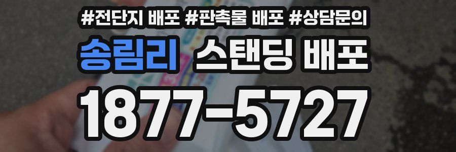 송림리 스탠딩 배포
