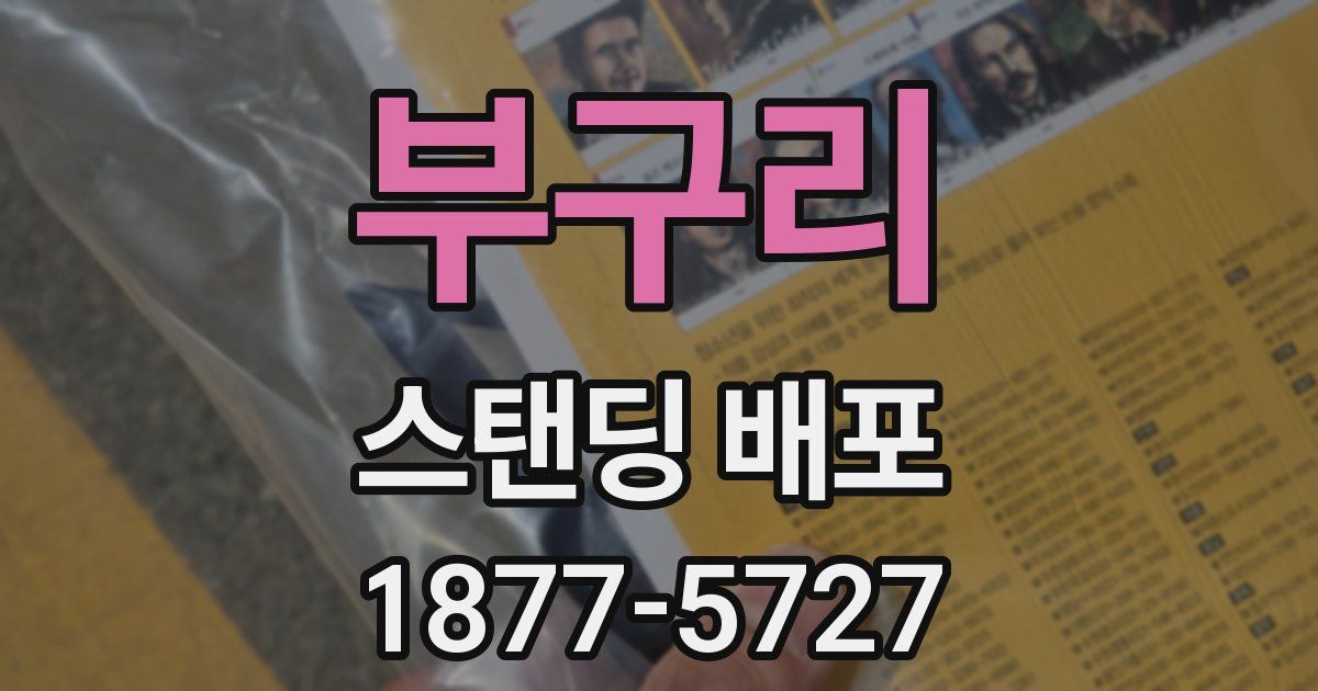 부구리 스탠딩 배포