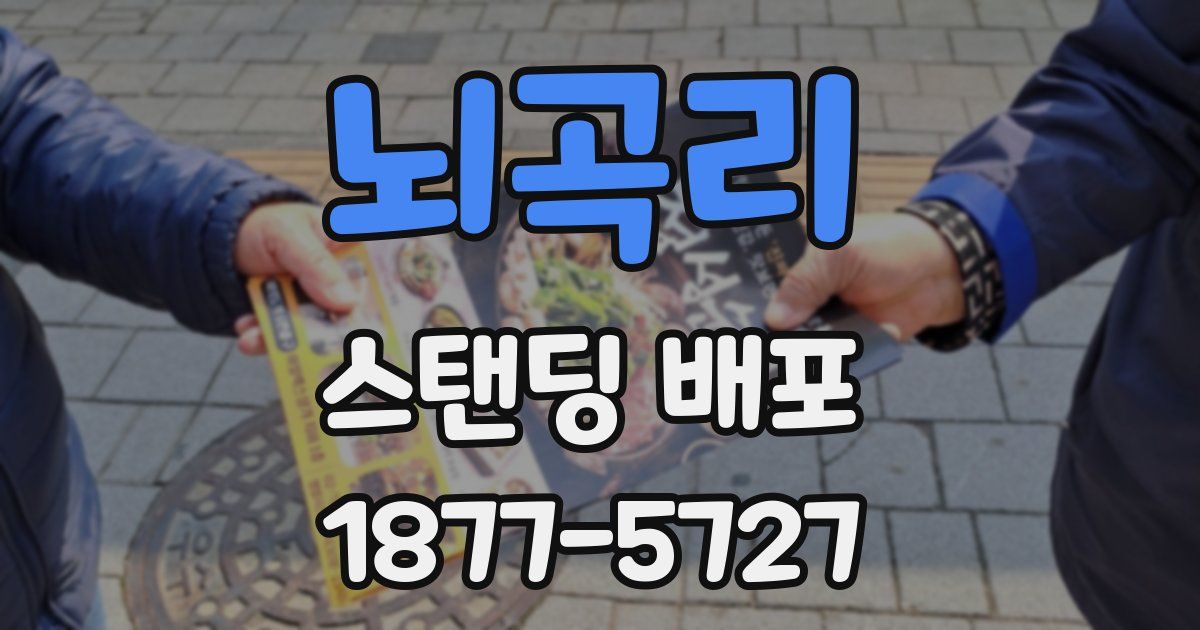 뇌곡리 스탠딩 배포