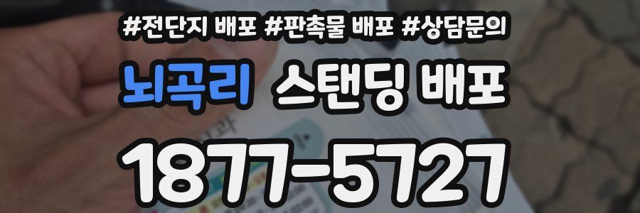 뇌곡리 스탠딩 배포
