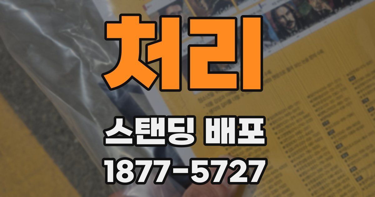 처리 스탠딩 배포