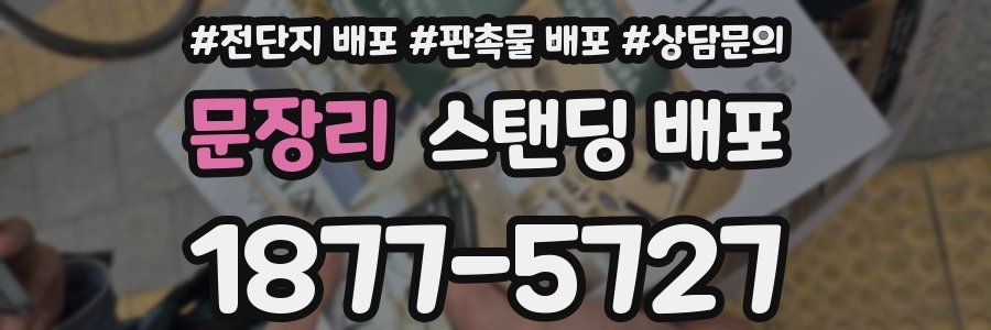 문장리 스탠딩 배포