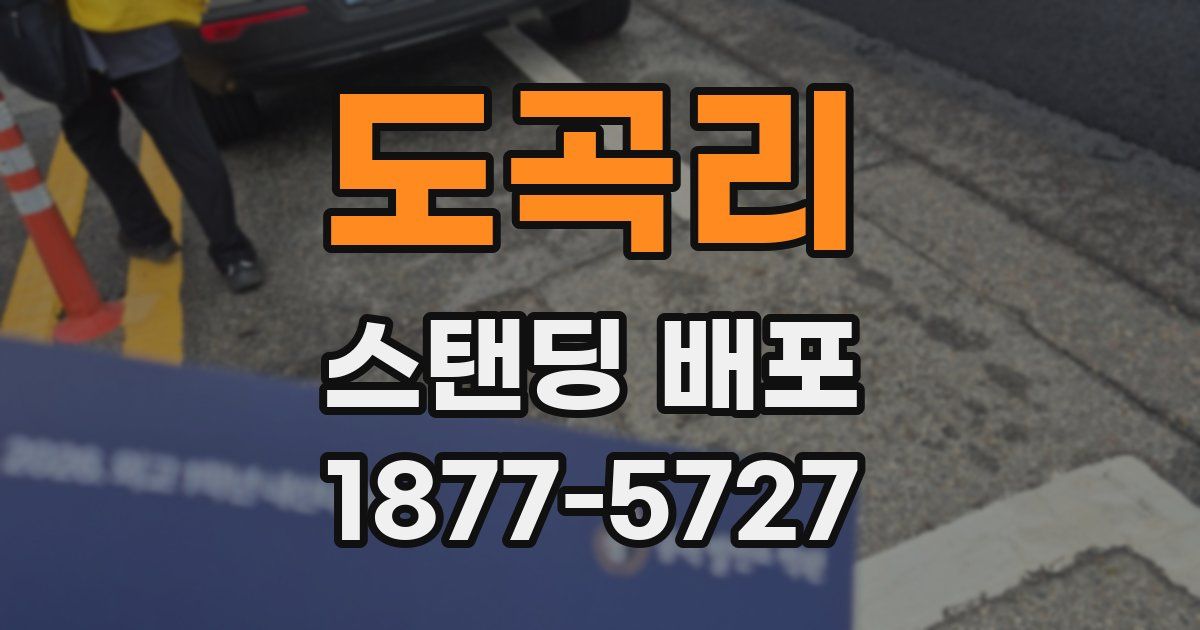 도곡리 스탠딩 배포