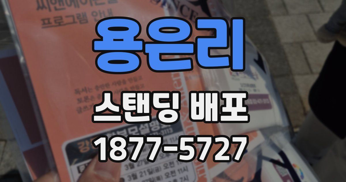 용은리 스탠딩 배포