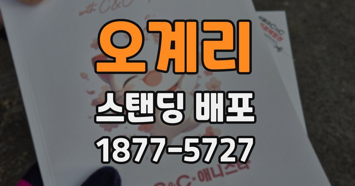 오계리 스탠딩 배포
