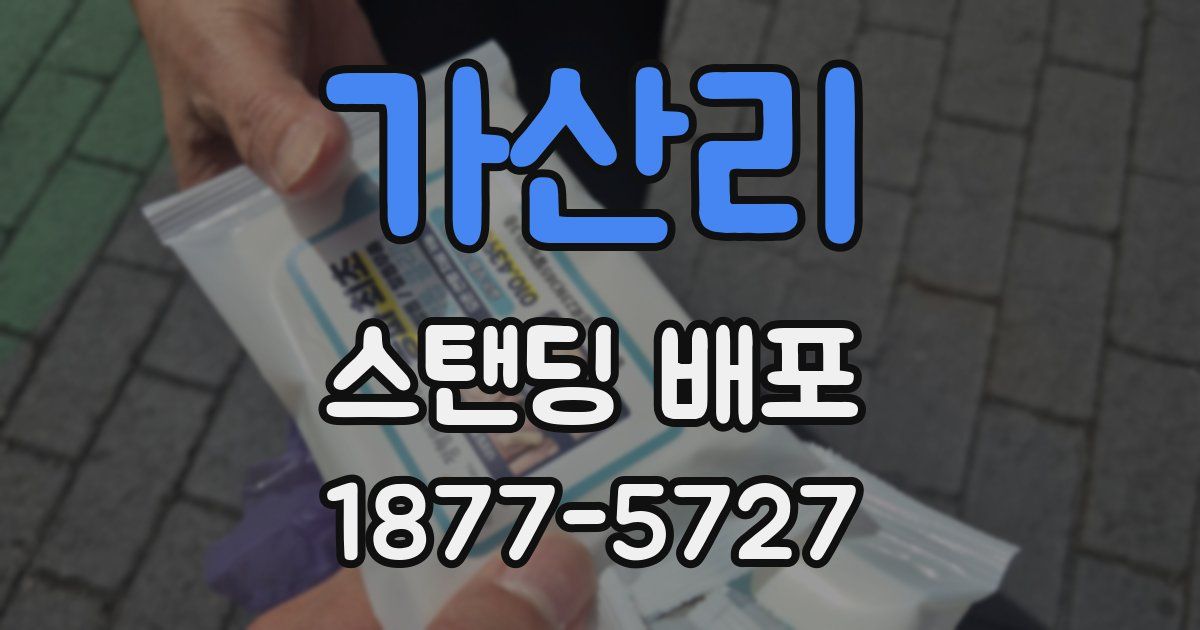 가산리 스탠딩 배포