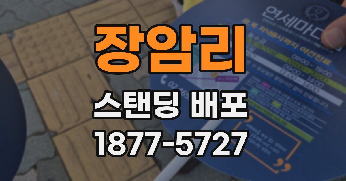 장암리 스탠딩 배포