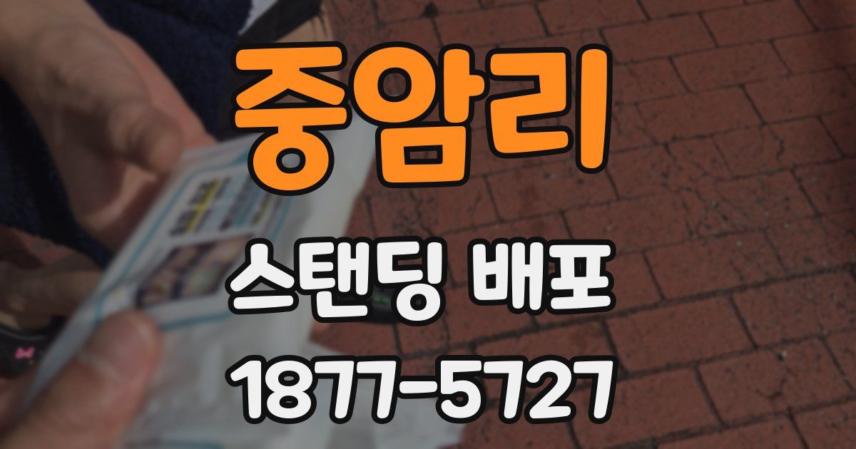 중암리 스탠딩 배포