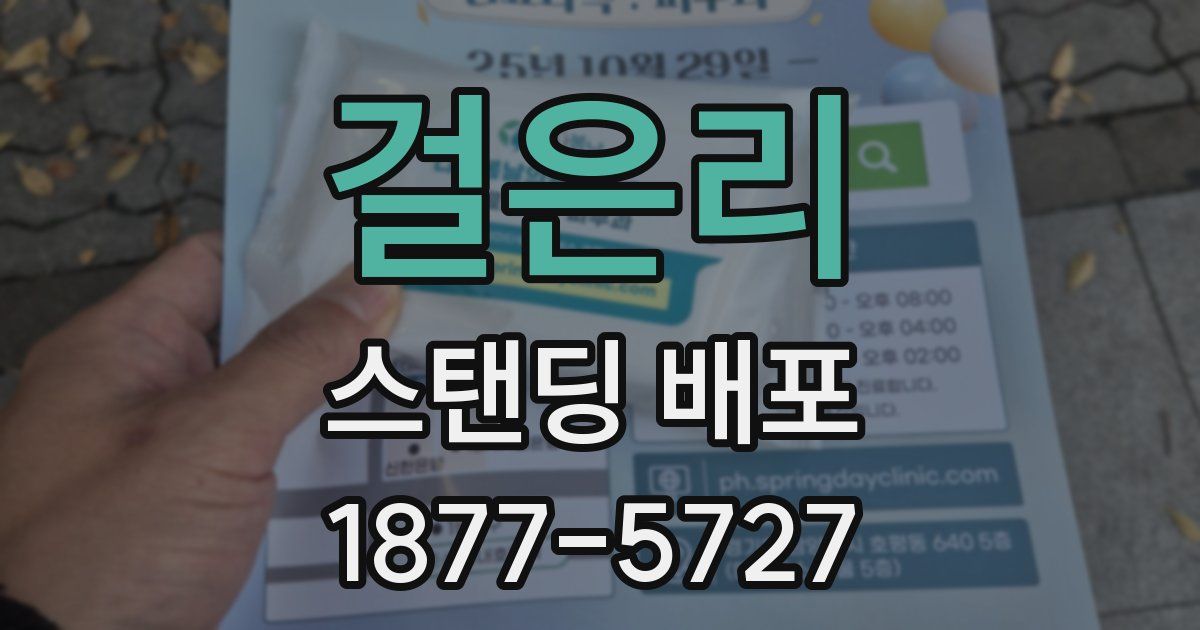 걸은리 스탠딩 배포