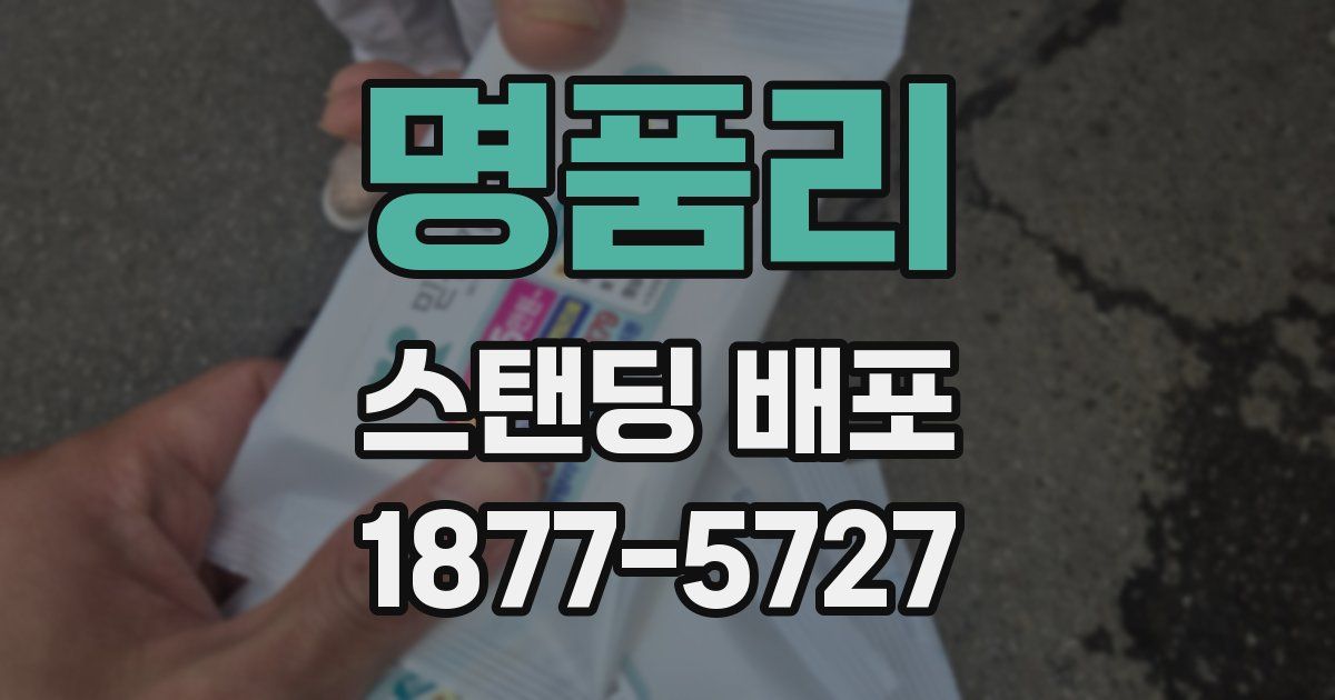 명품리 스탠딩 배포