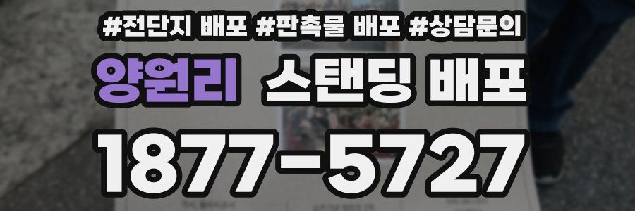 양원리 스탠딩 배포