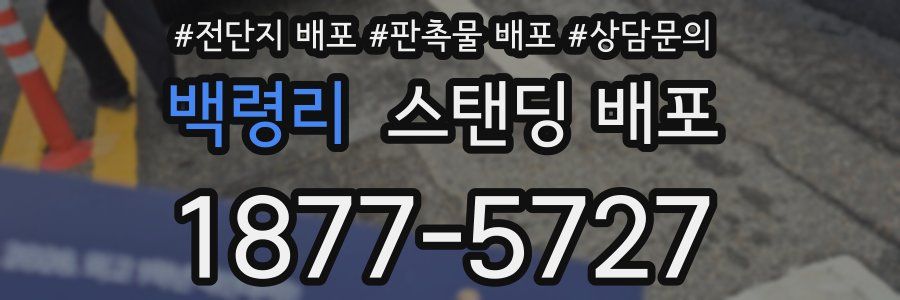 백령리 스탠딩 배포