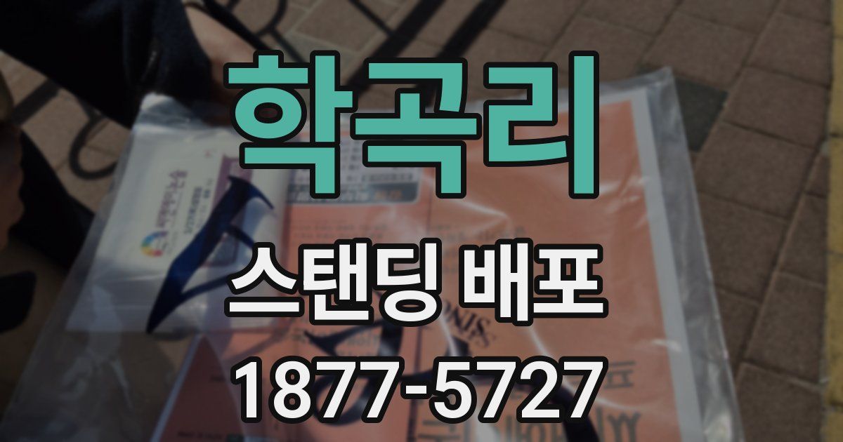 학곡리 스탠딩 배포