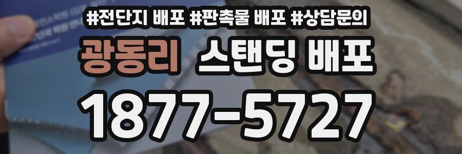 광동리 스탠딩 배포