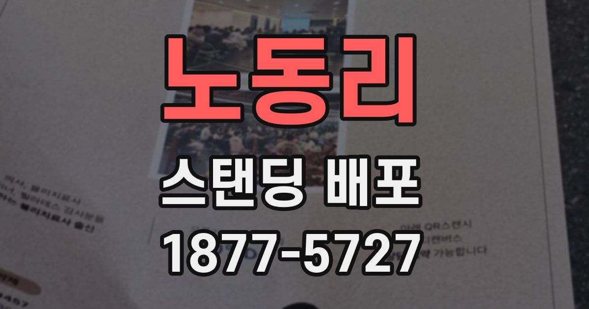 노동리 스탠딩 배포