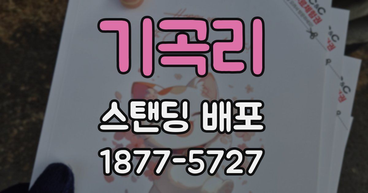 기곡리 스탠딩 배포