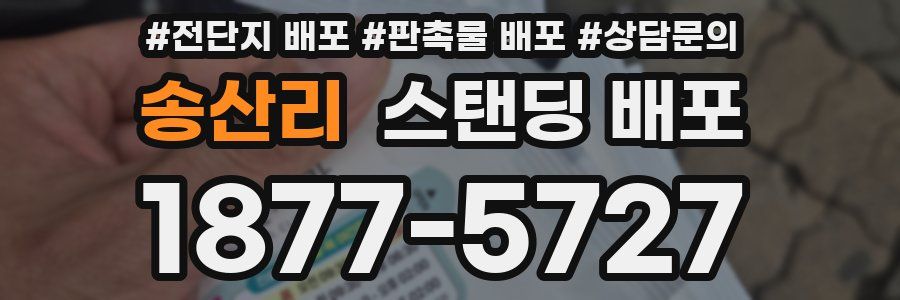 송산리 스탠딩 배포