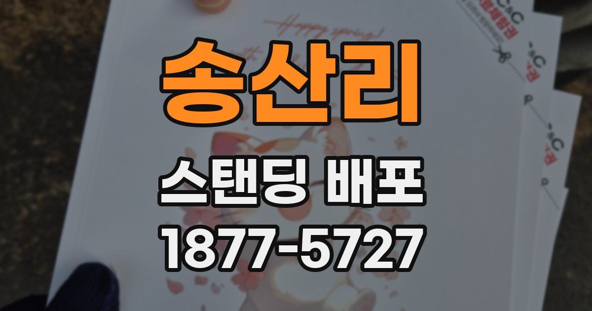 송산리 스탠딩 배포
