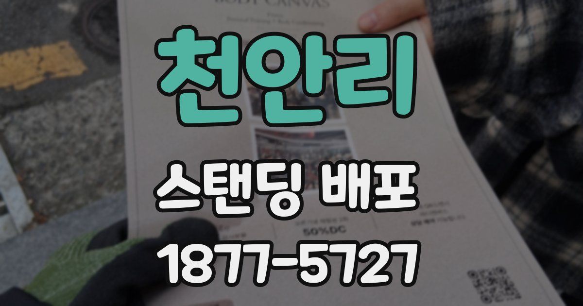 천안리 스탠딩 배포