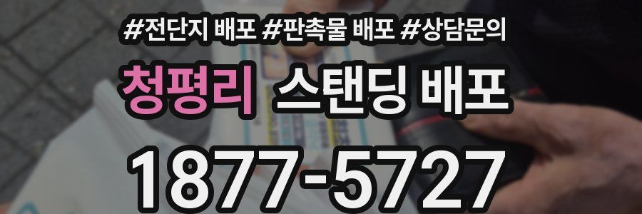 청평리 스탠딩 배포