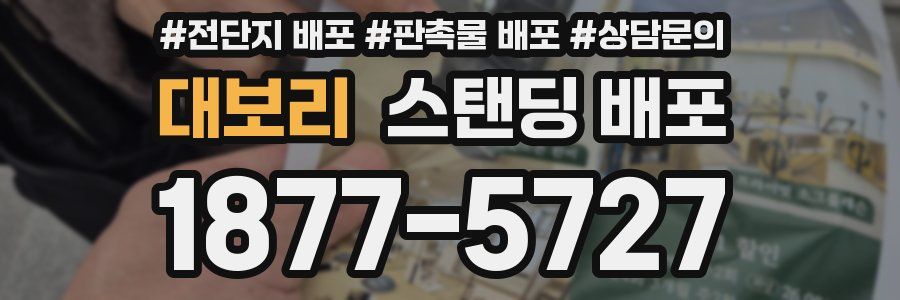 대보리 스탠딩 배포