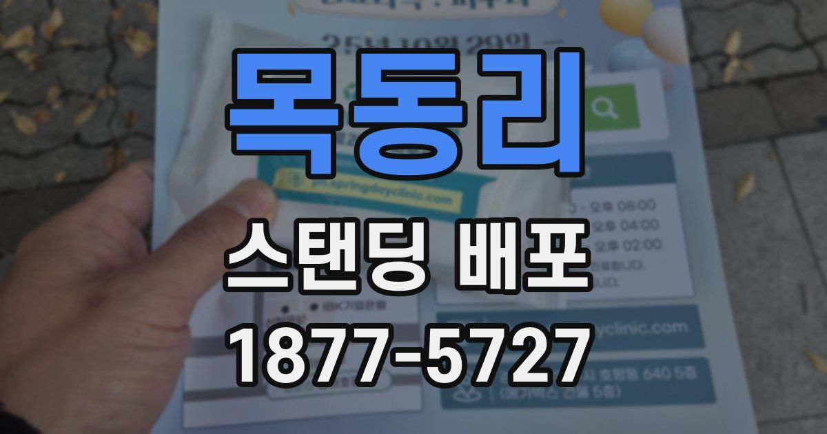 목동리 스탠딩 배포
